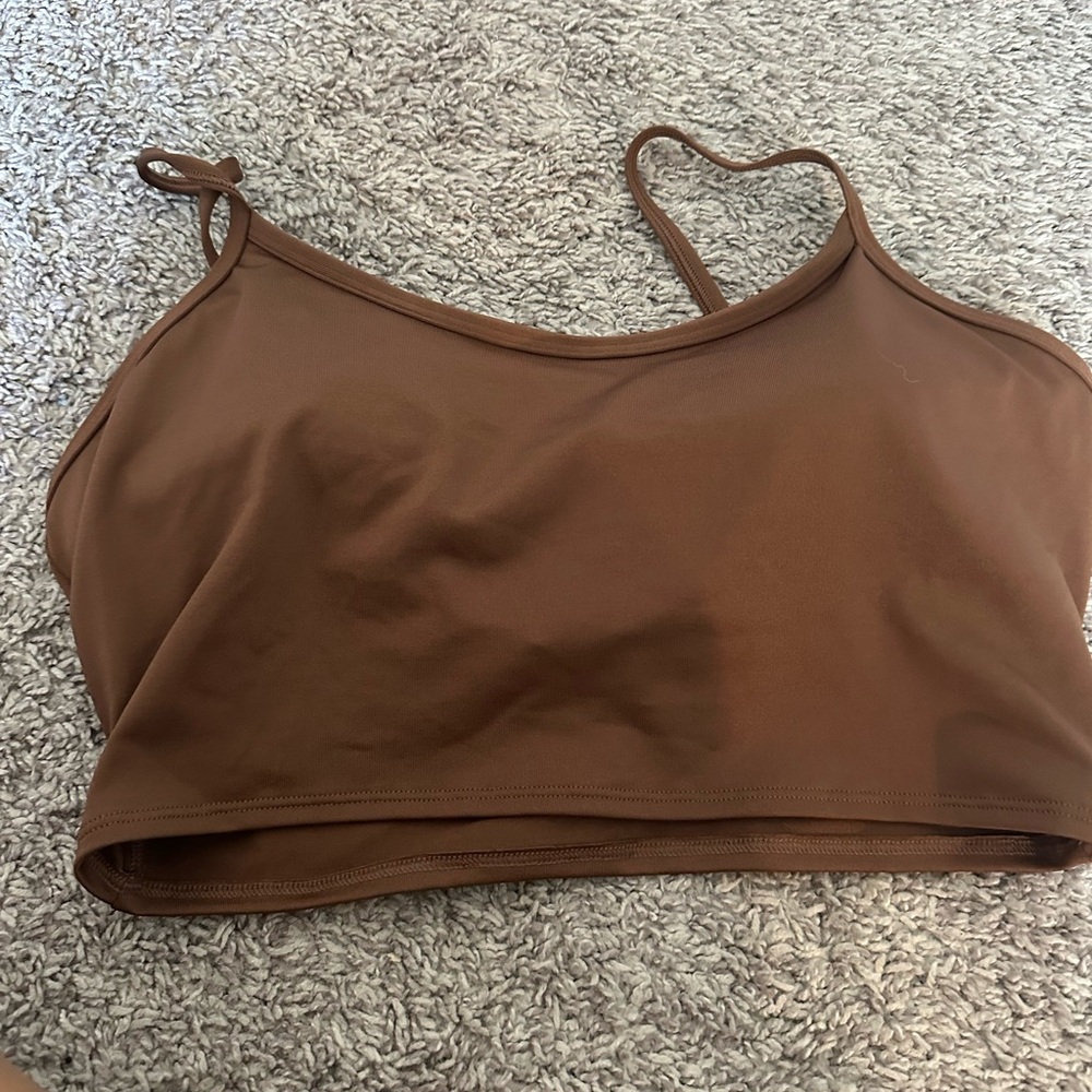 Brown PINK sports bra padded size large